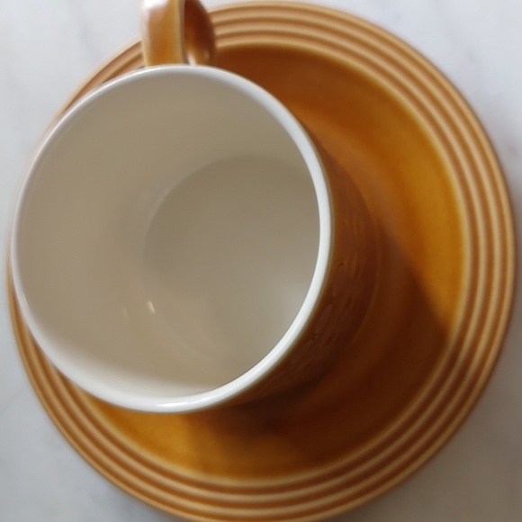 HORNSEA England "Saffron" pattern 1976 cup & saucer- 3 available - Picture 3 of 8